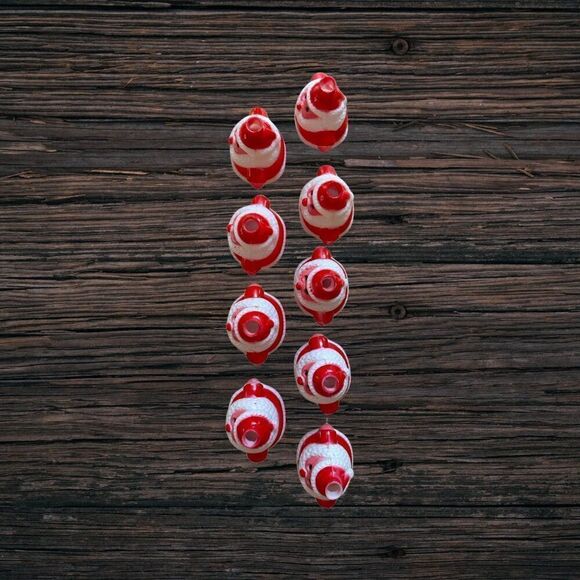 Vintage Set of 9 Santa Light Covers - Picture 4 of 5